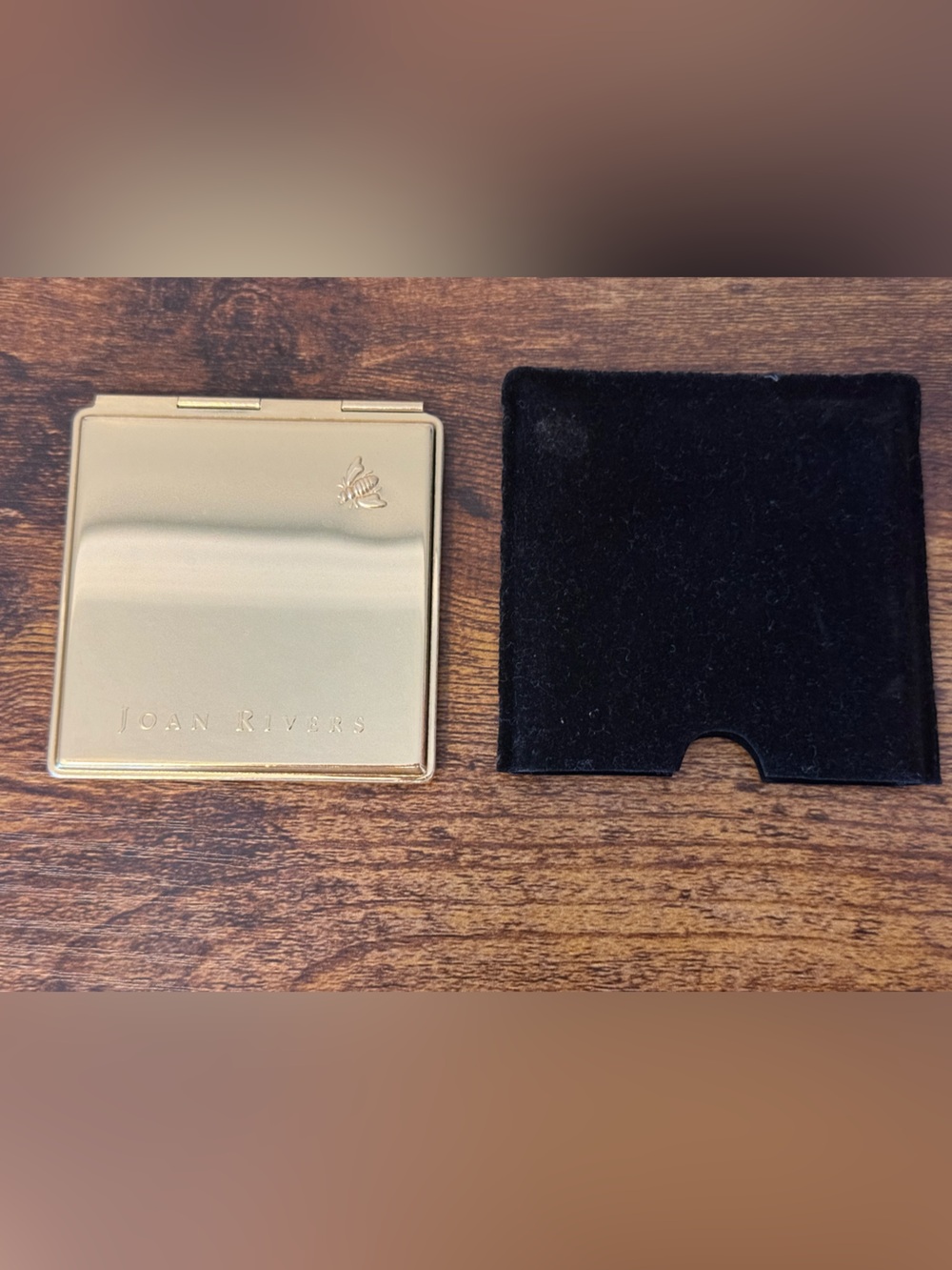 Joan Rivers Compact Goldtone